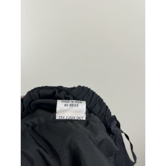 CACHE Vtg 90’s Silk‎ Fully Beaded Maxi Skirt Sz Sm Black Slit 100% Silk (Flaws) - Picture 5 of 10